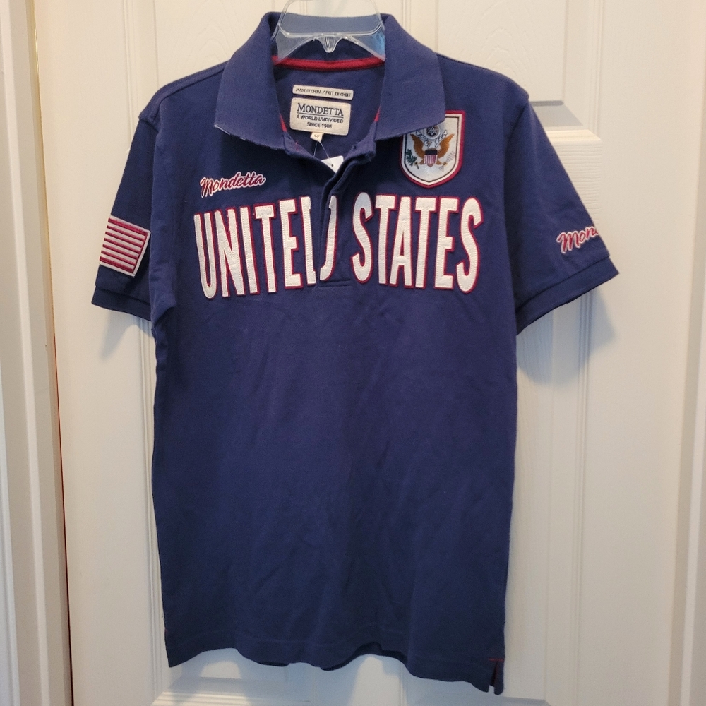 Mondetta United States Polo Shirt - New Men's Small NWT